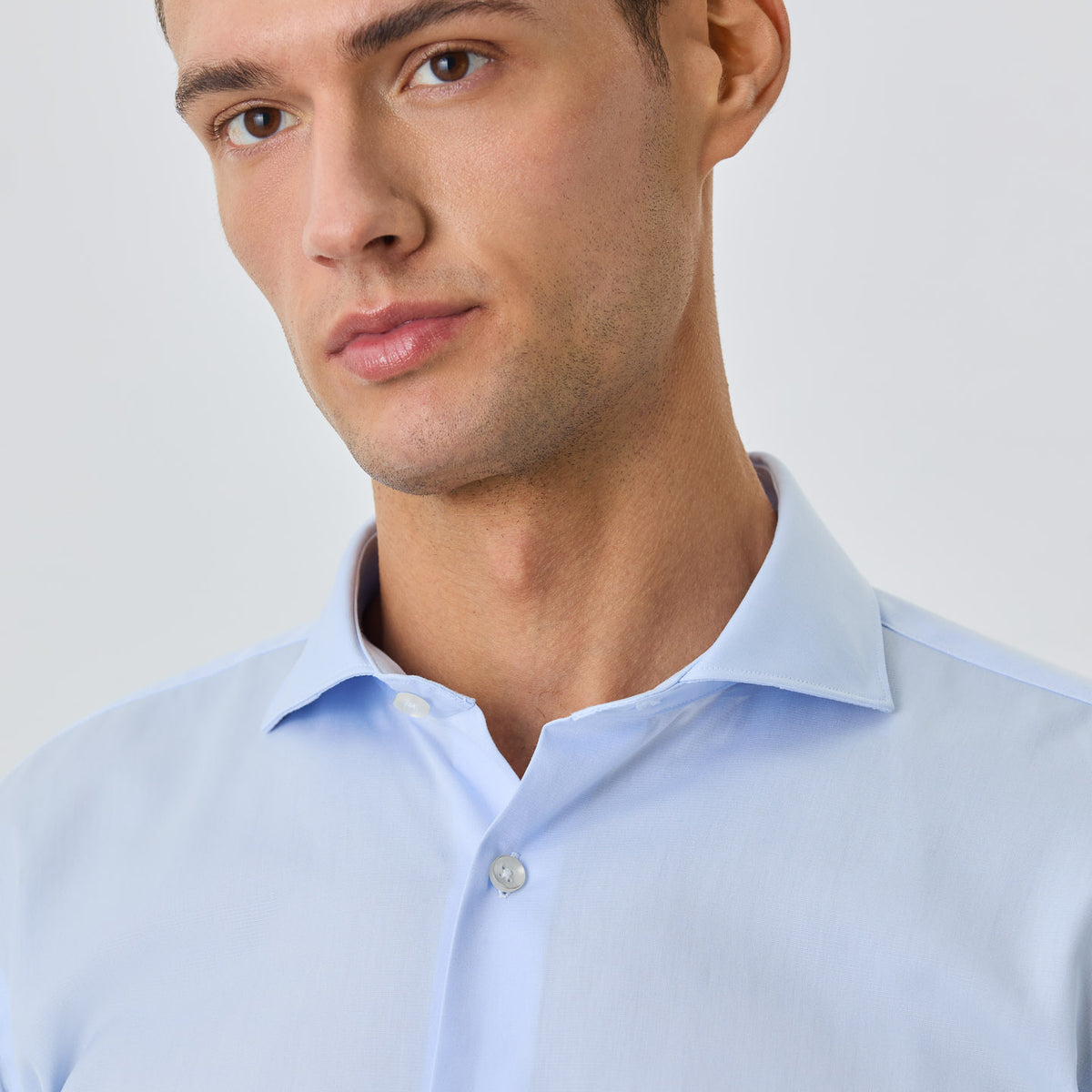 Slim Fit Shirt With Dublin Collar In Cotton Sacoor Brothers