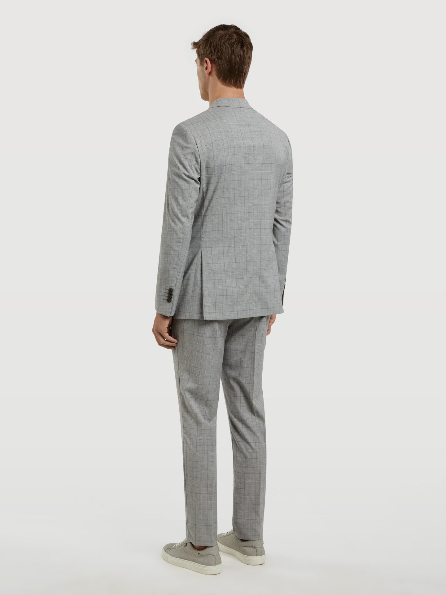 Slim Fit K-Performance Prince of Wales Suit – Sacoor Brothers