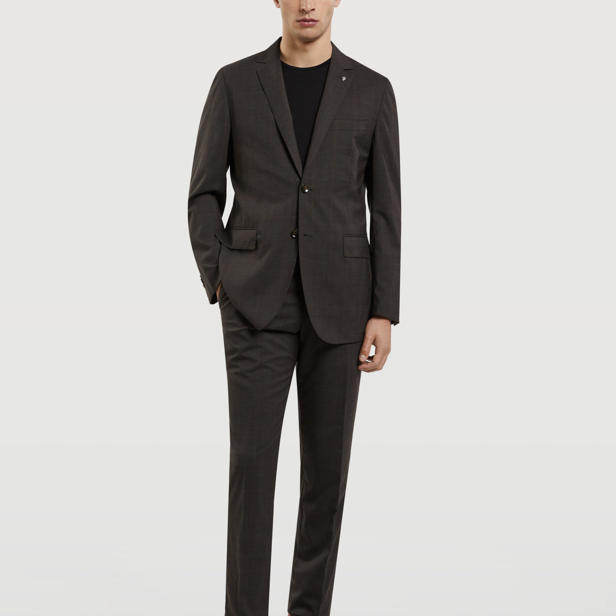 Slim Fit K-Globetrotter Prince of wales Suit – Sacoor Brothers